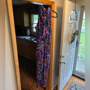 Lilly Pulitzer Wyota Botanical Print Sleeveless Jumpsuit - Size S